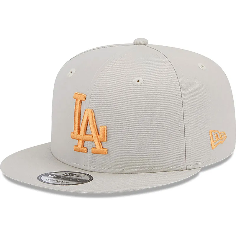 sapkak-lapos-bezs-snapback-9fifty-side-patch-los-angeles-dodgers-mlb-new-era