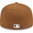 los-angeles-dodgers-mlb-59fifty-team-outline-braune-passgenaue-flat-cap-von-new-era