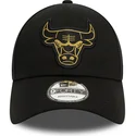 sapkak-ivelt-fekete-allithato-9forty-metallic-badge-chicago-bulls-nba-new-era