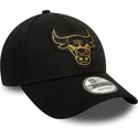 sapkak-ivelt-fekete-allithato-9forty-metallic-badge-chicago-bulls-nba-new-era