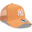 new-era-a-frame-league-essential-new-york-yankees-mlb-orange-trucker-hat