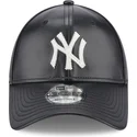new-york-yankees-mlb-new-era-9forty-justerbar-svart-bojd-skinnkeps
