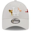 cap-ivelt-bezhov-reguliruema-lenta-9forty-koi-fish-los-angeles-dodgers-mlb-new-era