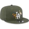 sapkak-lapos-zold-snapback-9fifty-koi-fish-los-angeles-dodgers-mlb-new-era