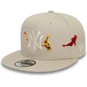 sapkak-lapos-bezs-snapback-9fifty-koi-fish-new-york-yankees-mlb-new-era