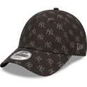 justerbar-svart-bojd-keps-9forty-monogram-new-york-yankees-mlb-fran-new-era