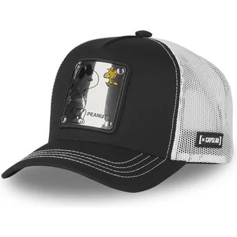 Sapkák ívelt fekete snapback Joe Cool NAW5 Snoopy Földimogyoró Capslab