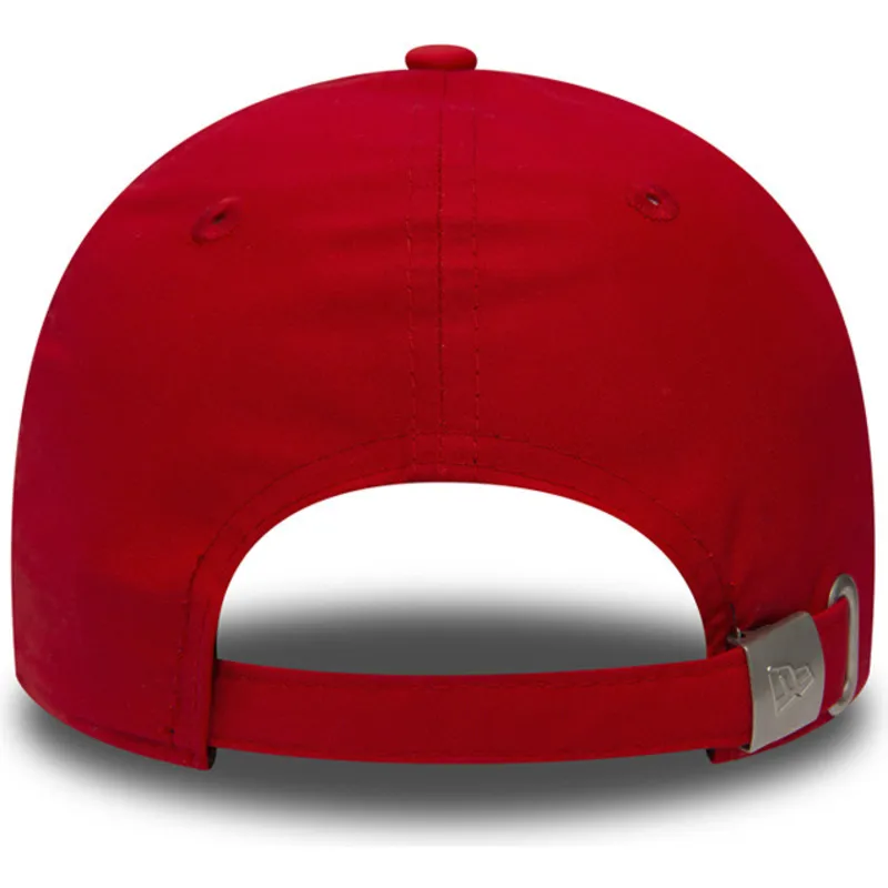 rote-verstellbare-curved-cap-9forty-flawless-logo-der-new-york-yankees-mlb-von-new-era