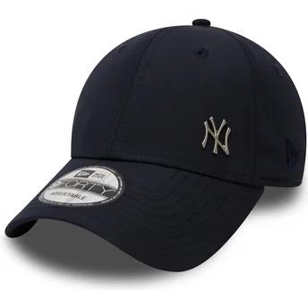 New Era New York Yankees MLB 9FORTY Flawless Logo justerbar mörkblå böjd keps