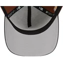 new-era-curved-brim-9forty-a-frame-harvest-new-york-yankees-mlb-brown-and-black-snapback-cap