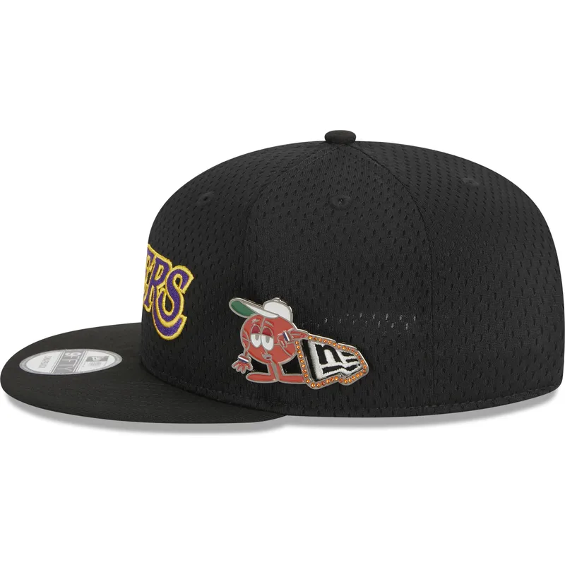sapkak-lapos-fekete-snapback-9fifty-post-up-pin-los-angeles-lakers-nba-new-era