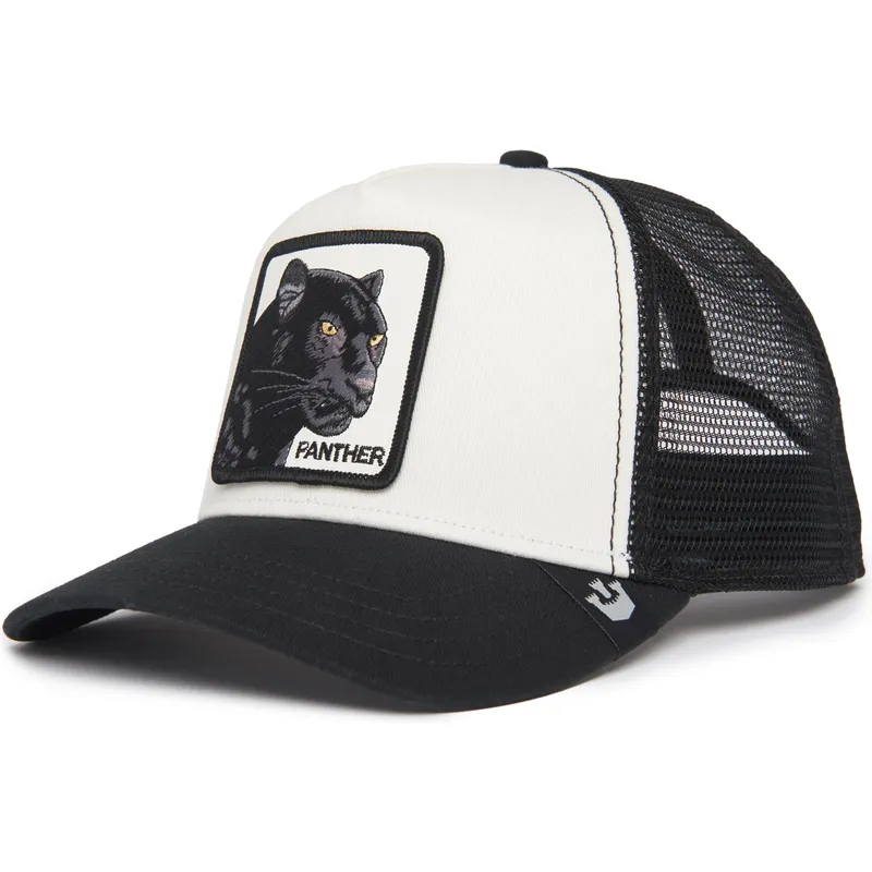 trucker-cap-weiss-und-schwarz-panther-the-panther-the-farm-von-goorin-bros