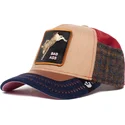 trucker-cap-braun-und-marineblau-esel-detention-seeker-ass-play-the-farm-von-goorin-bros