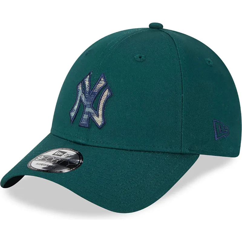 sapkak-ivelt-zold-allithato-9forty-check-infill-new-york-yankees-mlb-new-era