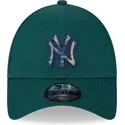 verstellbare-grune-9forty-check-infill-cap-der-new-york-yankees-mlb-von-new-era