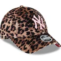 sapkak-ivelt-leopardmintas-allithato-rosa-9forty-velour-new-york-yankees-mlb-new-era