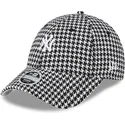 sapkak-ivelt-fekete-allithato-9forty-houndstooth-new-york-yankees-mlb-new-era