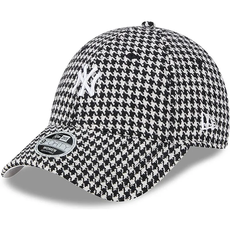 sapkak-ivelt-fekete-allithato-9forty-houndstooth-new-york-yankees-mlb-new-era sapkak-ivelt-fekete-allithato-9forty-houndstooth-new-york-yankees-mlb-new-era