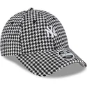 sapkak-ivelt-fekete-allithato-9forty-houndstooth-new-york-yankees-mlb-new-era
