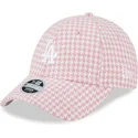 sapkak-ivelt-rozsaszin-allithato-9forty-houndstooth-los-angeles-dodgers-mlb-new-era