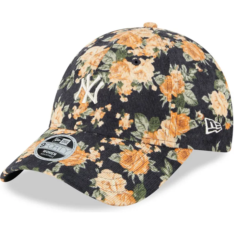 sapkak-ivelt-sotetkek-allithato-9forty-floral-cord-new-york-yankees-mlb-new-era