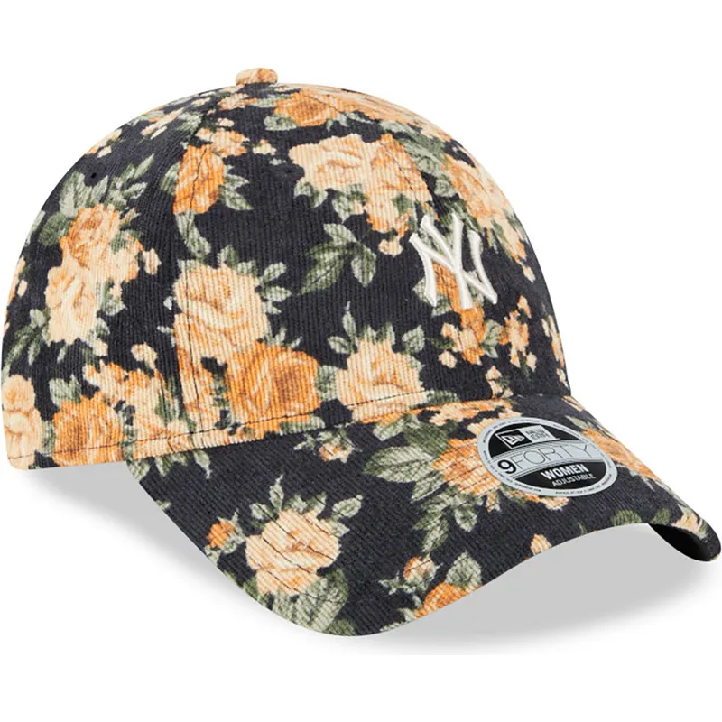 sapkak-ivelt-sotetkek-allithato-9forty-floral-cord-new-york-yankees-mlb-new-era