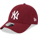 sapkak-ivelt-piros-allithato-9forty-essential-melton-wool-new-york-yankees-mlb-new-era