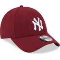 sapkak-ivelt-piros-allithato-9forty-essential-melton-wool-new-york-yankees-mlb-new-era