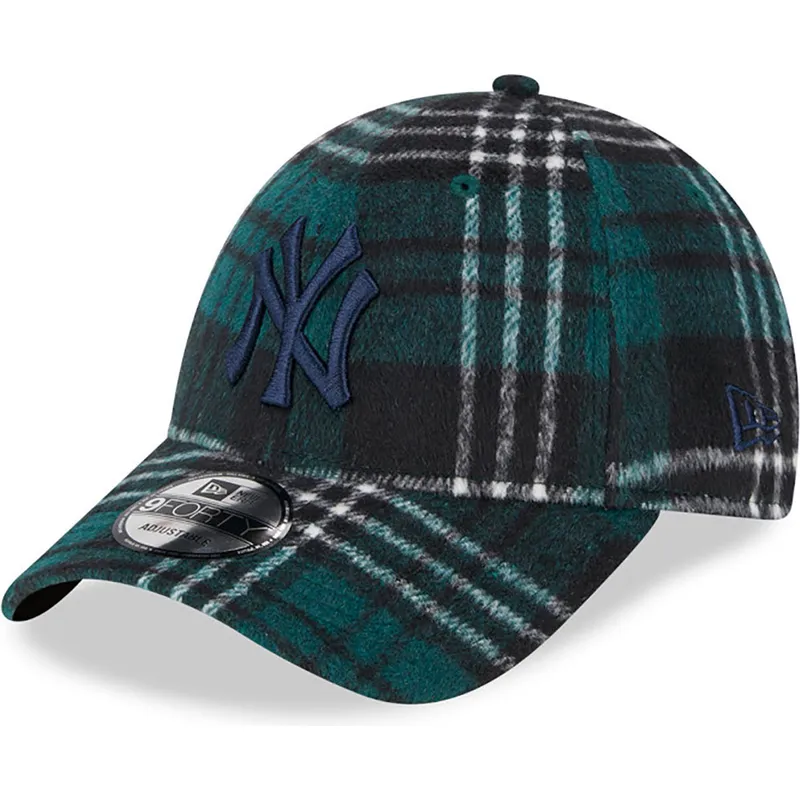 sapkak-ivelt-zold-allithato-9forty-check-new-york-yankees-mlb-new-era