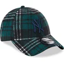 sapkak-ivelt-zold-allithato-9forty-check-new-york-yankees-mlb-new-era