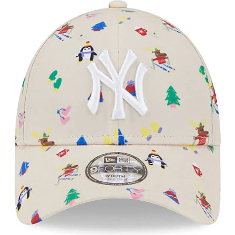sapkak-ivelt-bezs-allithato-gyereknek-9forty-festive-new-york-yankees-mlb-new-era