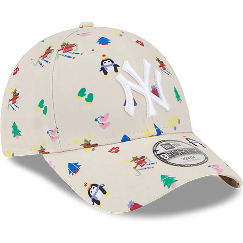 sapkak-ivelt-bezs-allithato-gyereknek-9forty-festive-new-york-yankees-mlb-new-era