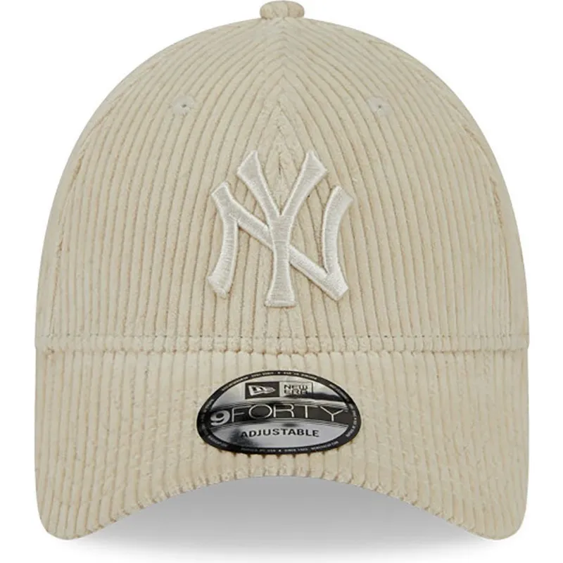 cap-ivelt-bezhov-reguliruema-lenta-9forty-wide-cord-new-york-yankees-mlb-new-era