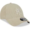 cap-ivelt-bezhov-reguliruema-lenta-9forty-wide-cord-new-york-yankees-mlb-new-era