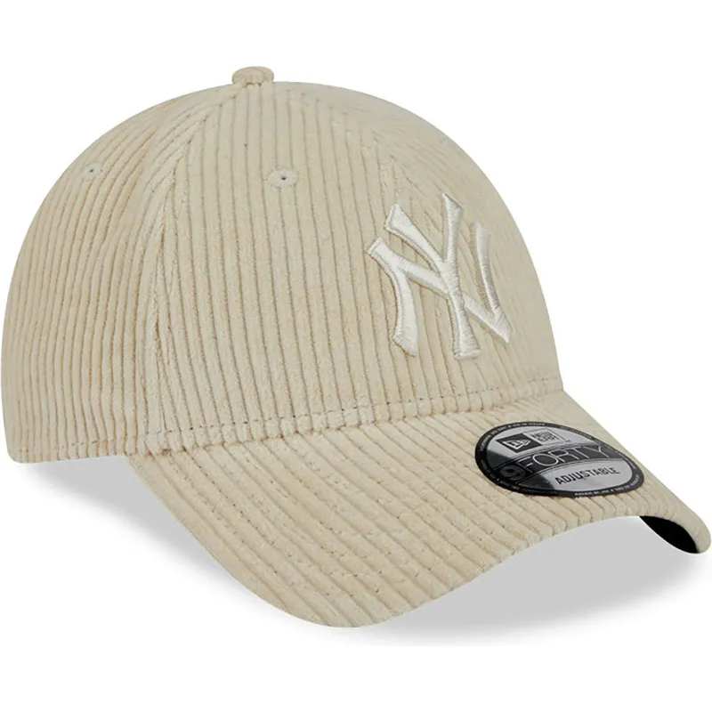 cap-ivelt-bezhov-reguliruema-lenta-9forty-wide-cord-new-york-yankees-mlb-new-era