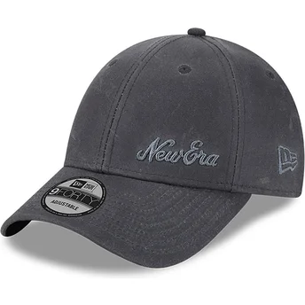 Graue verstellbare Curved Cap 9FORTY Millerain von New Era