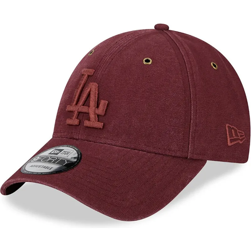 sapkak-ivelt-piros-allithato-9forty-washed-canvas-los-angeles-dodgers-mlb-new-era
