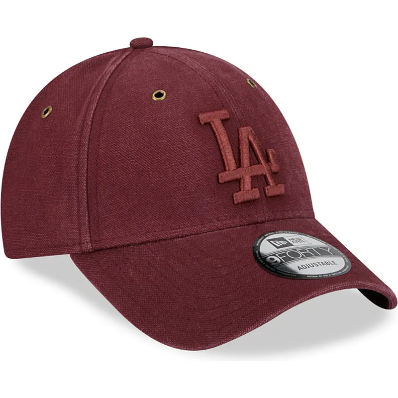 sapkak-ivelt-piros-allithato-9forty-washed-canvas-los-angeles-dodgers-mlb-new-era