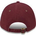 verstellbare-gebogene-kappe-in-bordeaux-mit-bordeaux-logo-9forty-washed-canvas-der-los-angeles-dodgers-mlb-von-new-era
