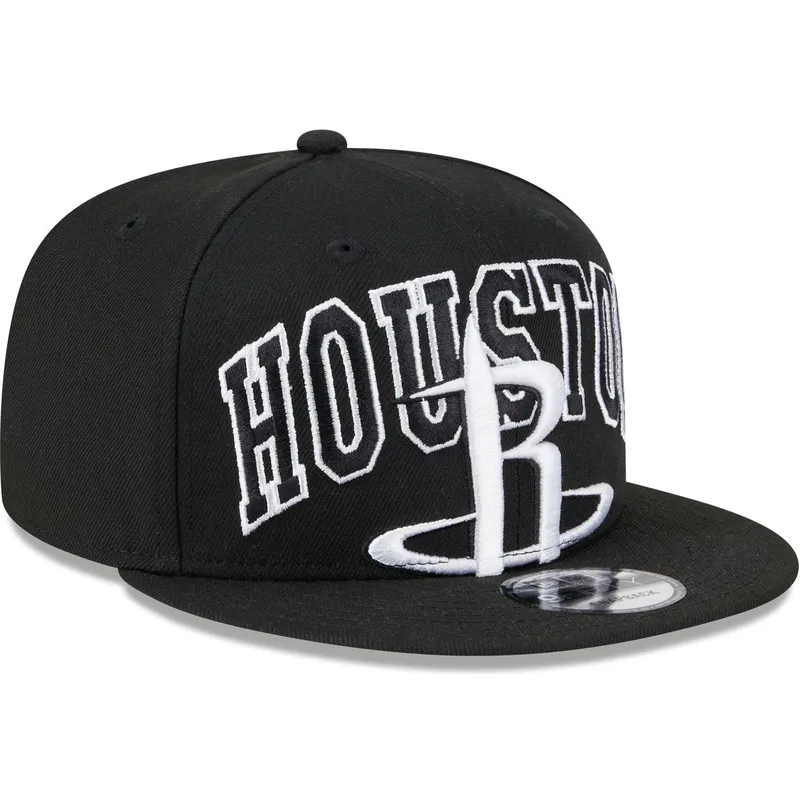 schwarze-flache-snapback-kappe-9fifty-tip-off-2023-der-houston-rockets-nba-von-new-era