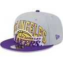 graue-und-violette-flatcap-snapback-9fifty-tip-off-2023-der-los-angeles-lakers-nba-von-new-era