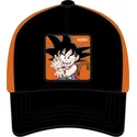 snapback-kappe-schwarz-und-orange-son-goku-kind-db3-gok4-dragon-ball-von-capslab