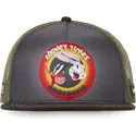 grau-grune-flat-brim-trucker-cap-bugs-bunny-und-daffy-duck-loo8-rin-looney-tunes-von-capslab