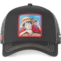 schwarze-trucker-cap-monkey-d-luffy-luf3-one-piece-von-capslab