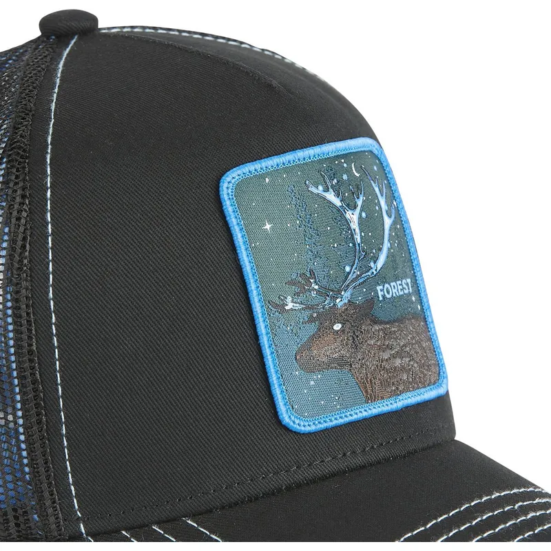 trucker-cap-schwarz-hirsch-forest-cas2-for1-beasts-von-capslab