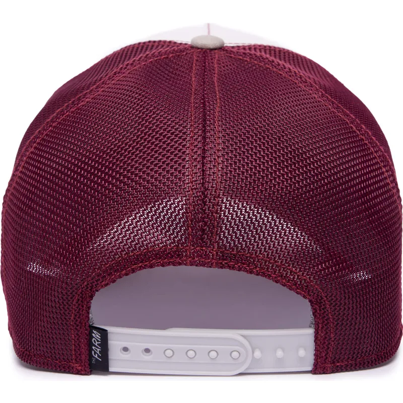 trucker-cap-weiss-und-weinrot-wolf-lone-wolf-mv-howler-the-farm-mvp-von-goorin-bros