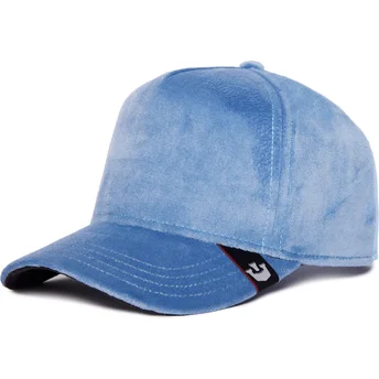 Blaue Velour Trucker-Kappe Blank The Farm von Goorin Bros.