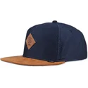 djinns-honey-knit-snapback-kappe-in-marineblau-und-braun