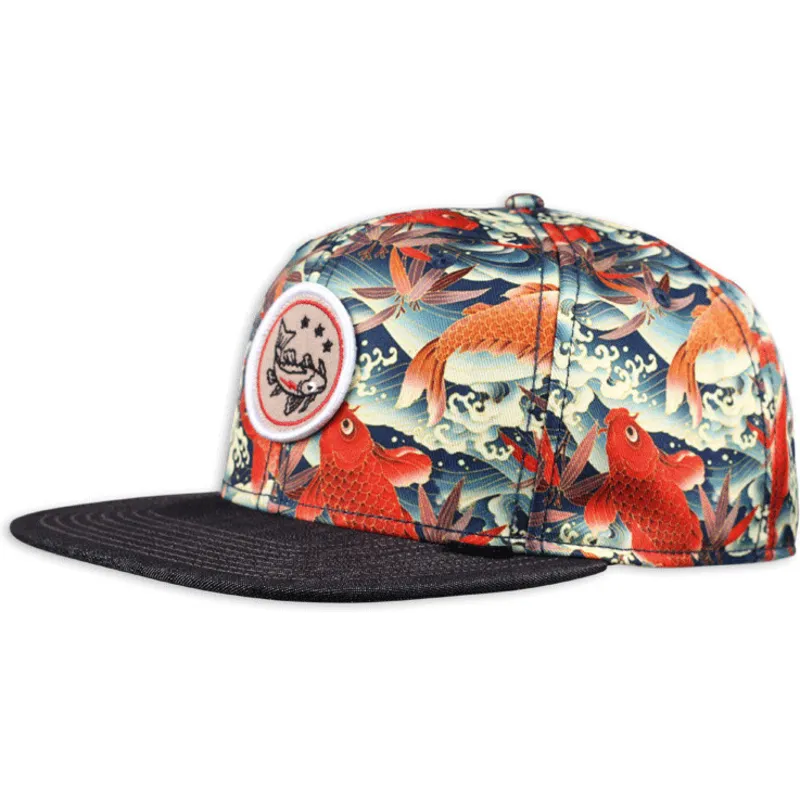 sapkak-lapos-tobbszinu-snapback-koi-linen-djinns sapkak-lapos-tobbszinu-snapback-koi-linen-djinns