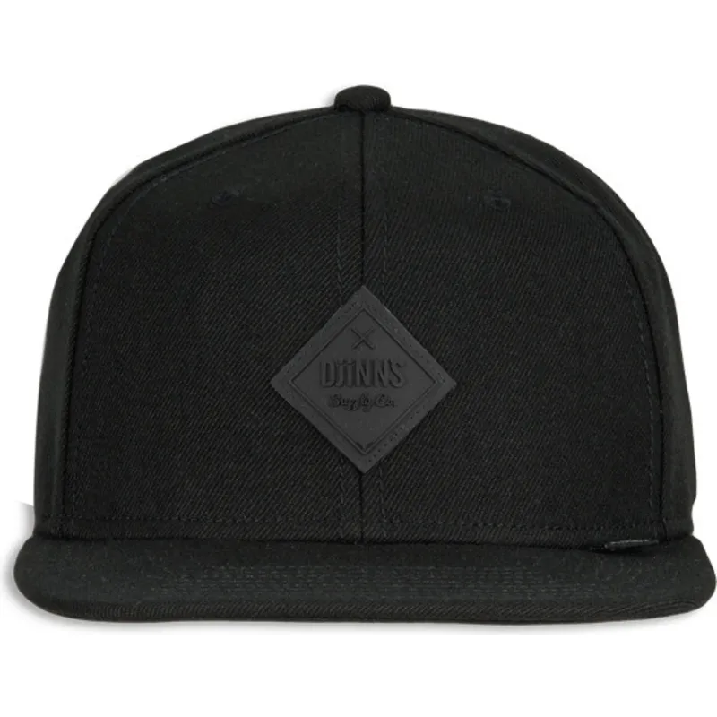 gorra-plana-negra-snapback-monochrome-de-djinns